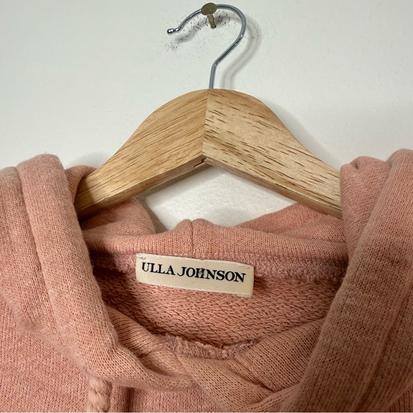 Revolve Ulla Johnson Mel Tassel Pullover Hoodie 100% Cotton size small rose pink - Picture 12 of 12